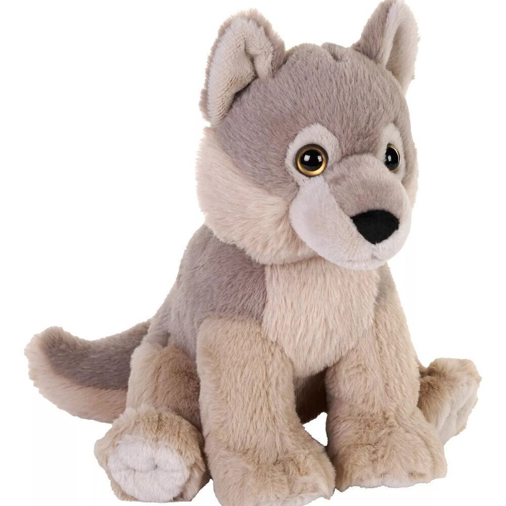 NEW Wild Republic Earthkins 8" WOLF Plush Toy Stuffed Animal